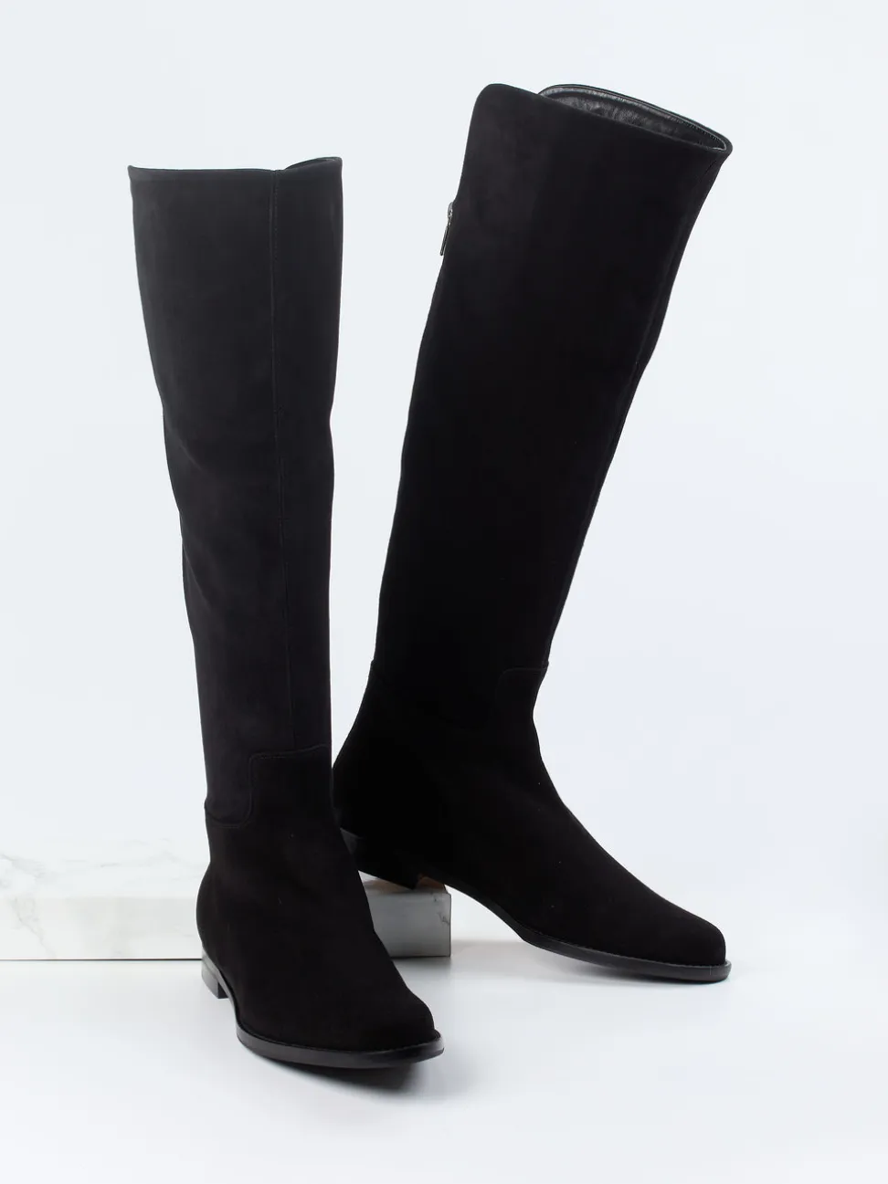 Unützer – Stiefel aus Veloursleder Schwarz
