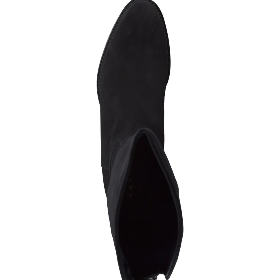Unützer – Stiefel aus Veloursleder Schwarz