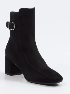 Unützer – Stiefelette aus Veloursleder Schwarz