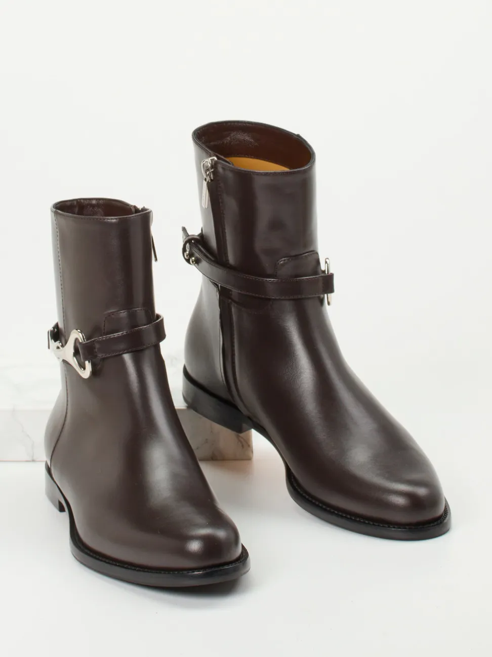 Unützer – Stiefeletten aus Kalbleder Dunkelbraun