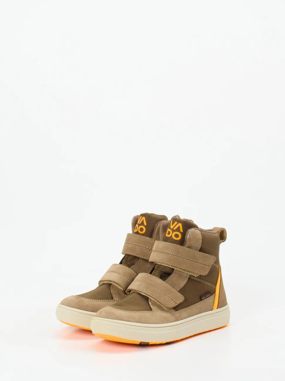 Vado – High-Top-Sneaker aus Veloursleder Sandbraun