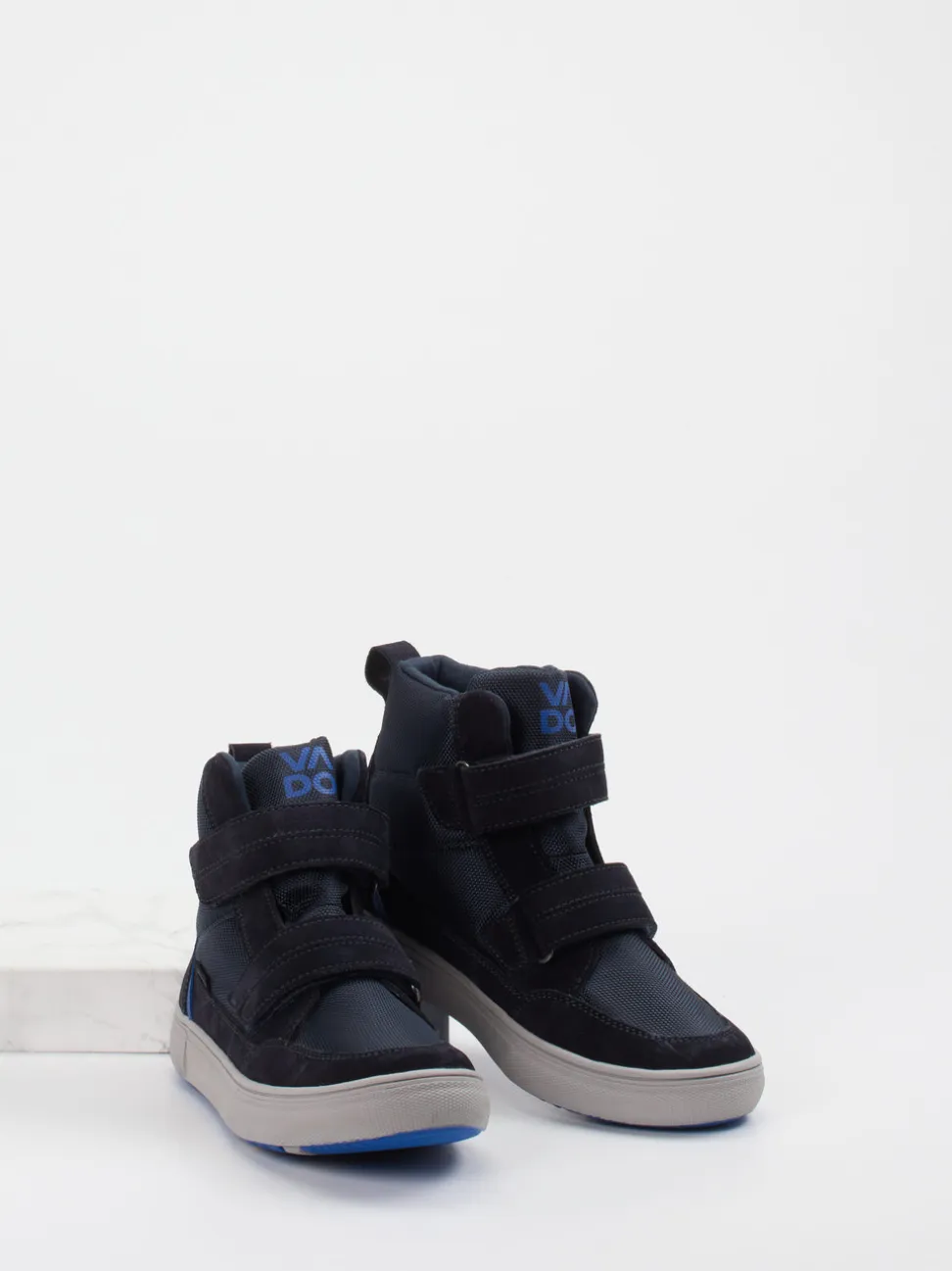 Vado – High-Top-Sneaker aus Veloursleder blau