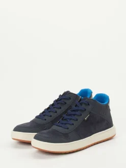 Vado – Mid-Top Sneaker aus Veloursleder blau