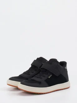 Vado – Mid-Top-Sneaker aus Veloursleder schwarz