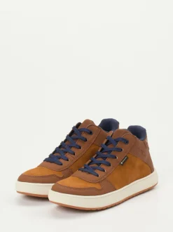 Vado – Mid-Top-Sneaker aus Veloursleder rostbraun