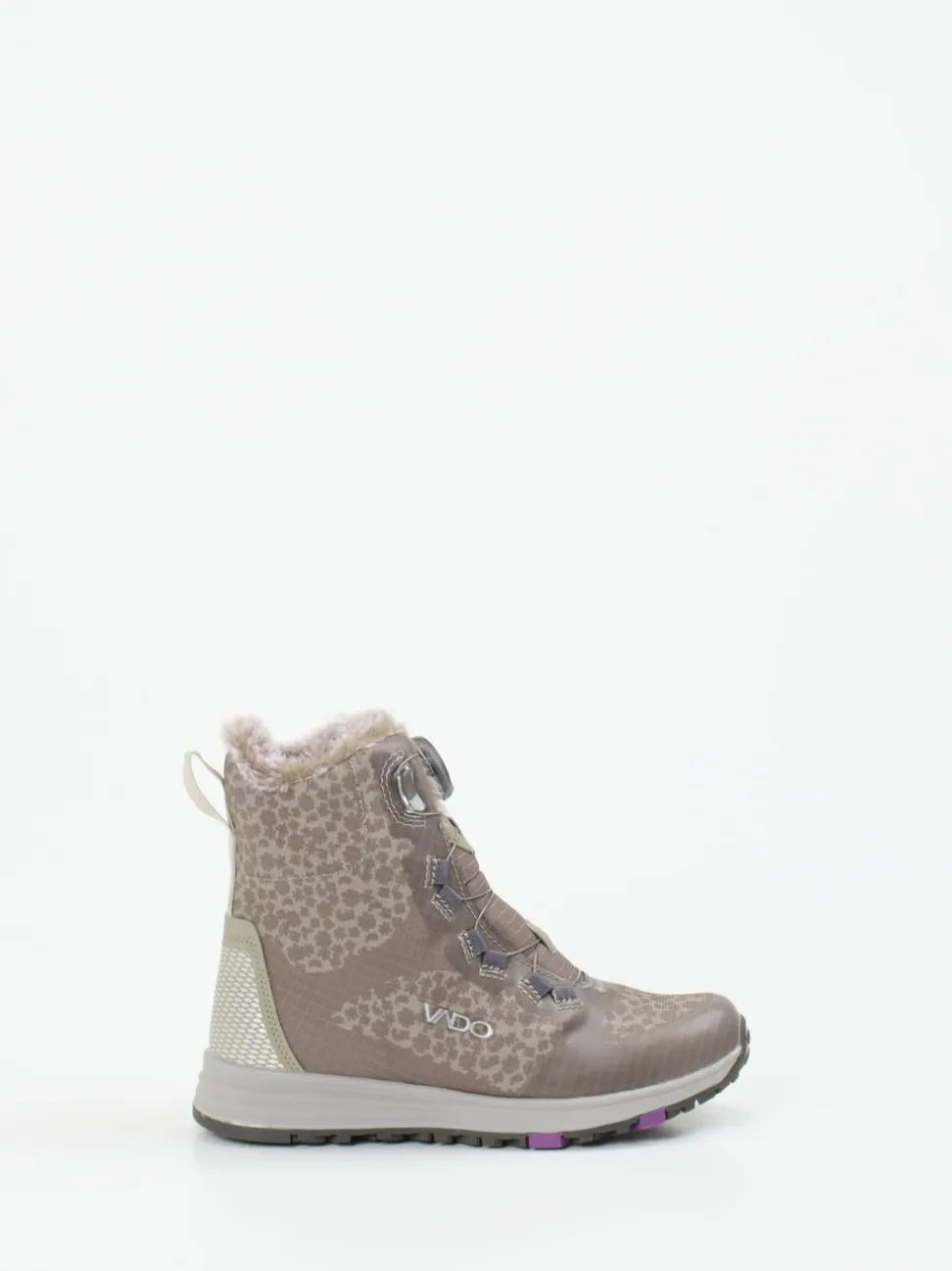 Vado – Winterboots aus Textil in Taupe Animalprint