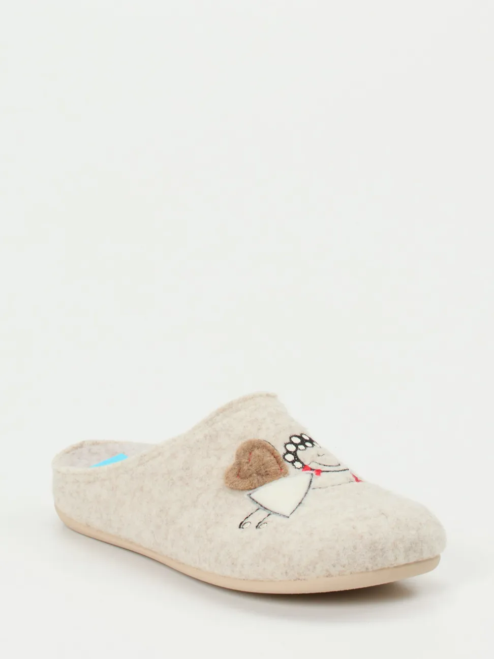 Varomed – Damen-Pantoffeln aus Filz beige