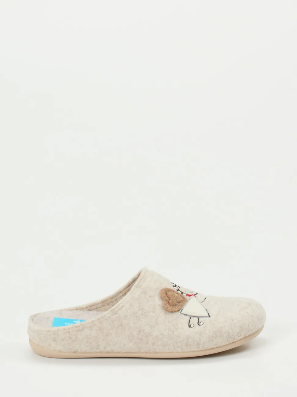 Varomed – Damen-Pantoffeln aus Filz beige