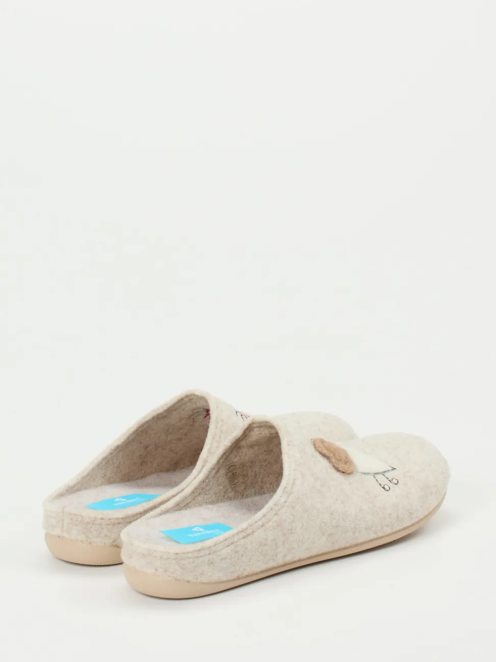 Varomed – Damen-Pantoffeln aus Filz beige