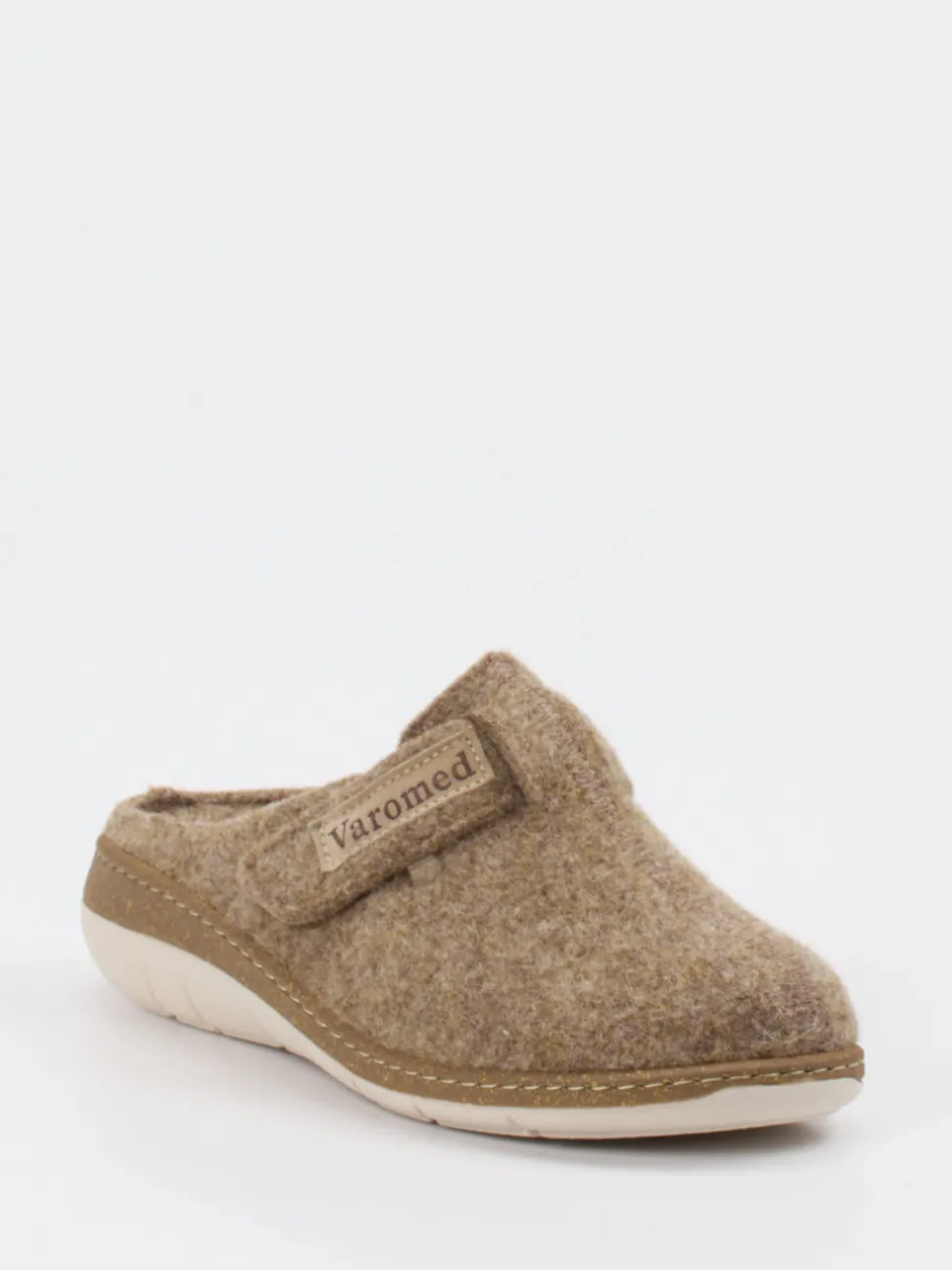 Varomed – Filzclogs aus Wollfilz beigebraun