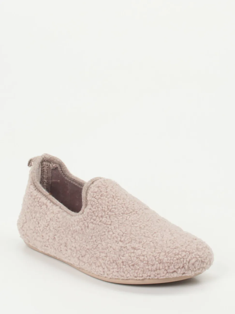 Varomed – Hausschuhe aus Teddyfleece in Altrosa