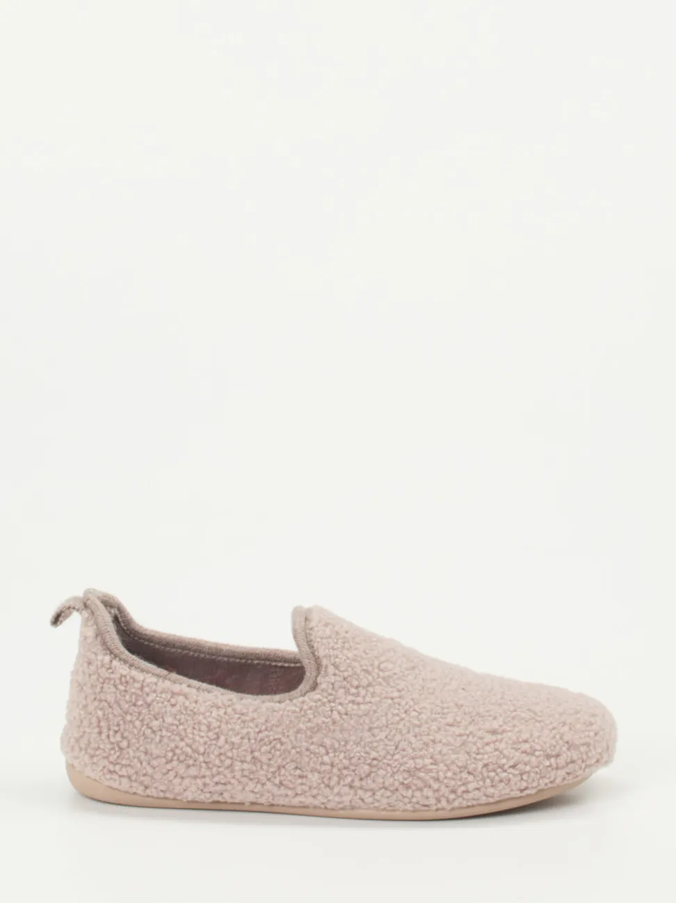 Varomed – Hausschuhe aus Teddyfleece in Altrosa