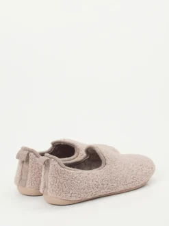 Varomed – Hausschuhe aus Teddyfleece in Altrosa