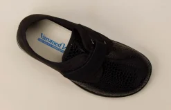 Varomed – Klett-Halbschuh aus Textil mit Reptilprägung