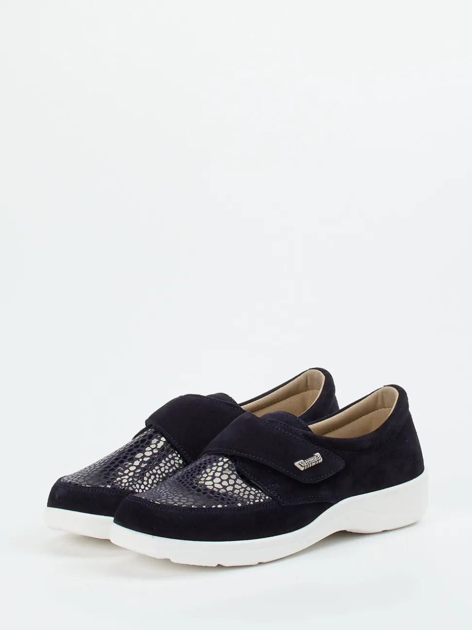 Varomed – Klettschuh aus Veloursleder Dunkelblau