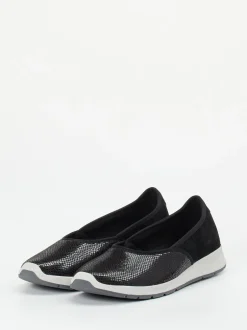Varomed – Komfort-Ballerina aus Stretch und Veloursleder