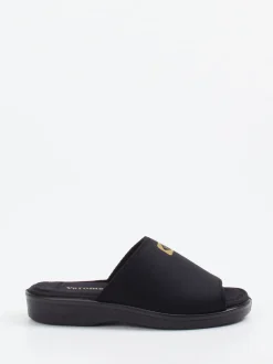 Varomed – Komfort-Pantolette aus Textil schwarz