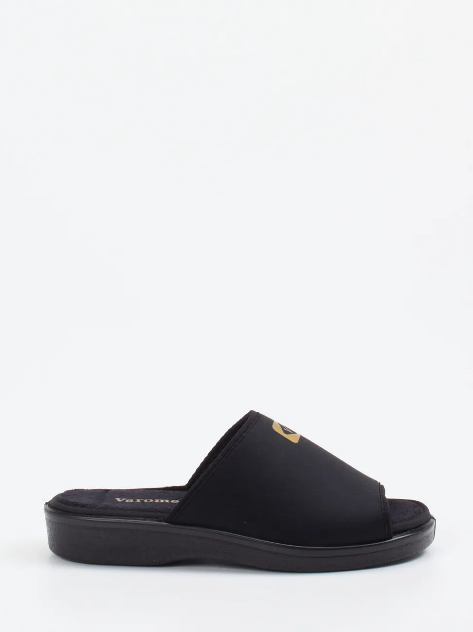 Varomed – Komfort-Pantolette aus Textil schwarz