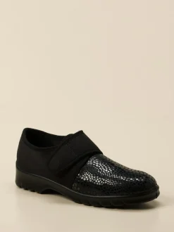 Varomed – Komfortschuh aus Textil mit Reptilprägung
