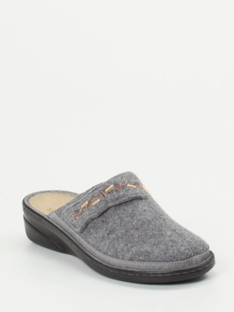 Varomed – Pantoffeln aus Filz in Grau