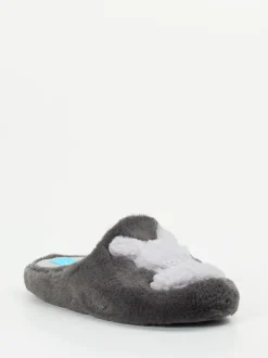 Varomed – Pantoffeln aus Plüschtextil in Grau