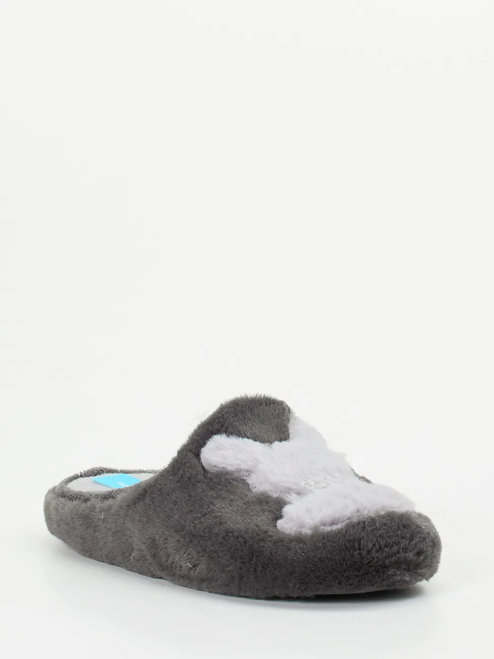 Varomed – Pantoffeln aus Plüschtextil in Grau