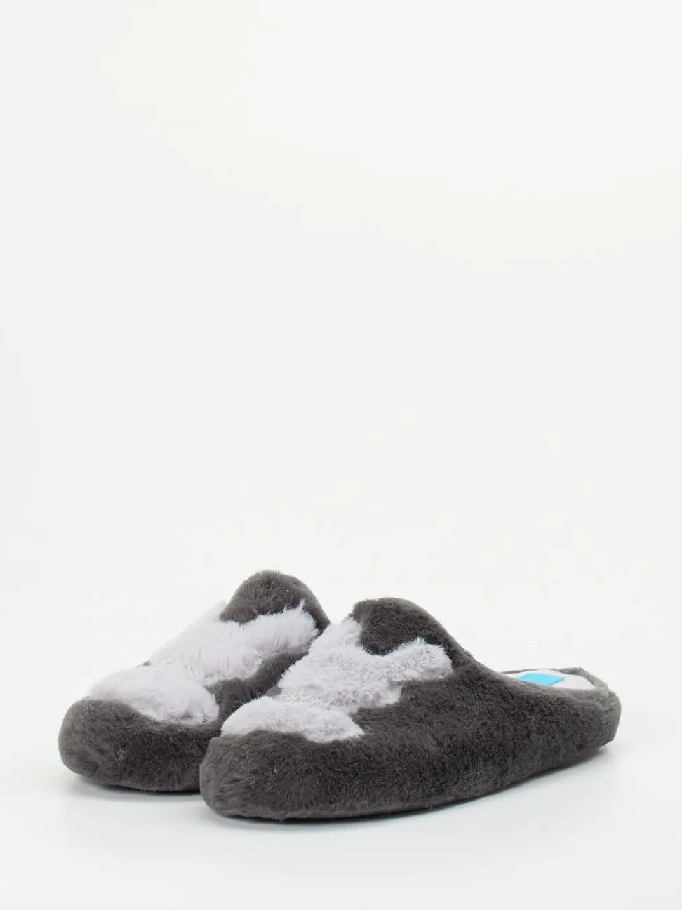 Varomed – Pantoffeln aus Plüschtextil in Grau
