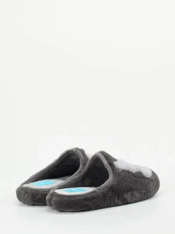 Varomed – Pantoffeln aus Plüschtextil in Grau
