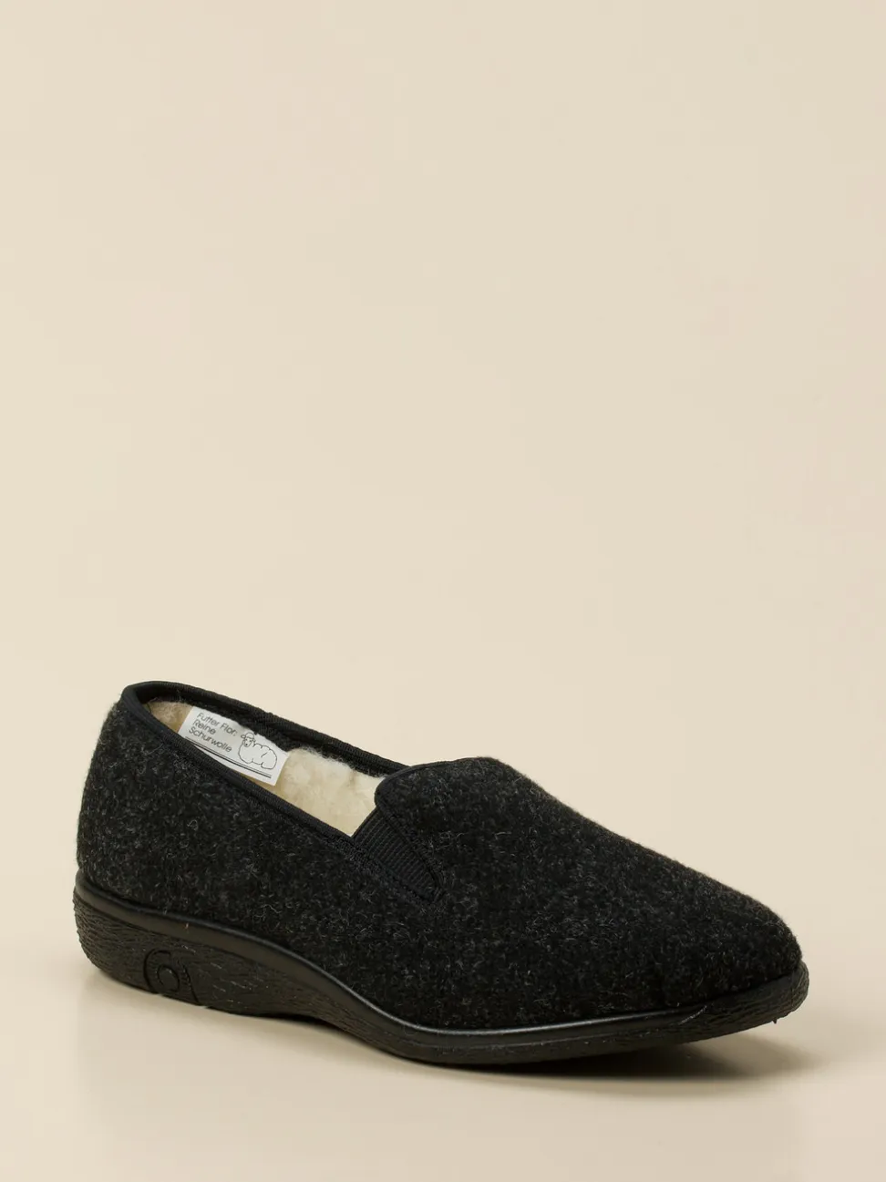 Varomed – Slipper aus Filz in Grau meliert