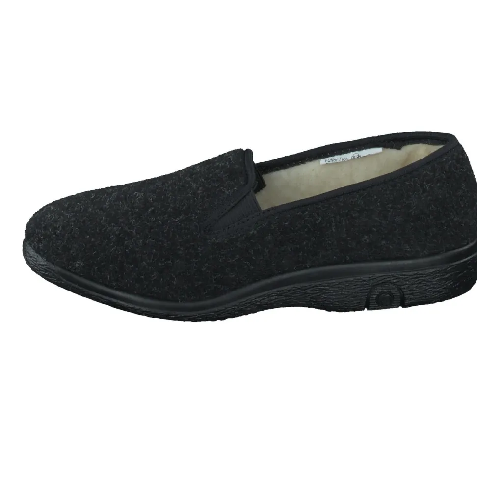 Varomed – Slipper aus Filz in Grau meliert