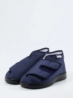 Varomed – Therapieschuh aus Textil in Dunkelblau