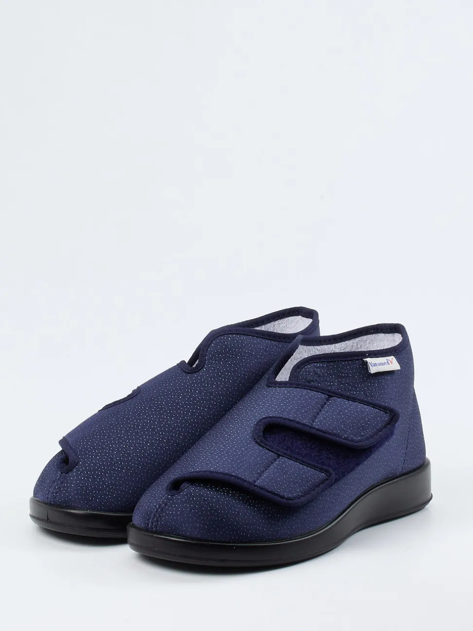 Varomed – Therapieschuh aus Textil in Dunkelblau
