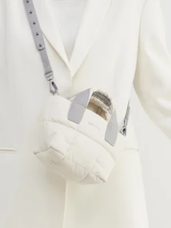 VeeCollective Berlin – Handtasche aus Steppnylon cremeweiß