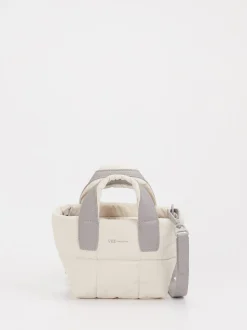 VeeCollective Berlin – Handtasche aus Steppnylon cremeweiß