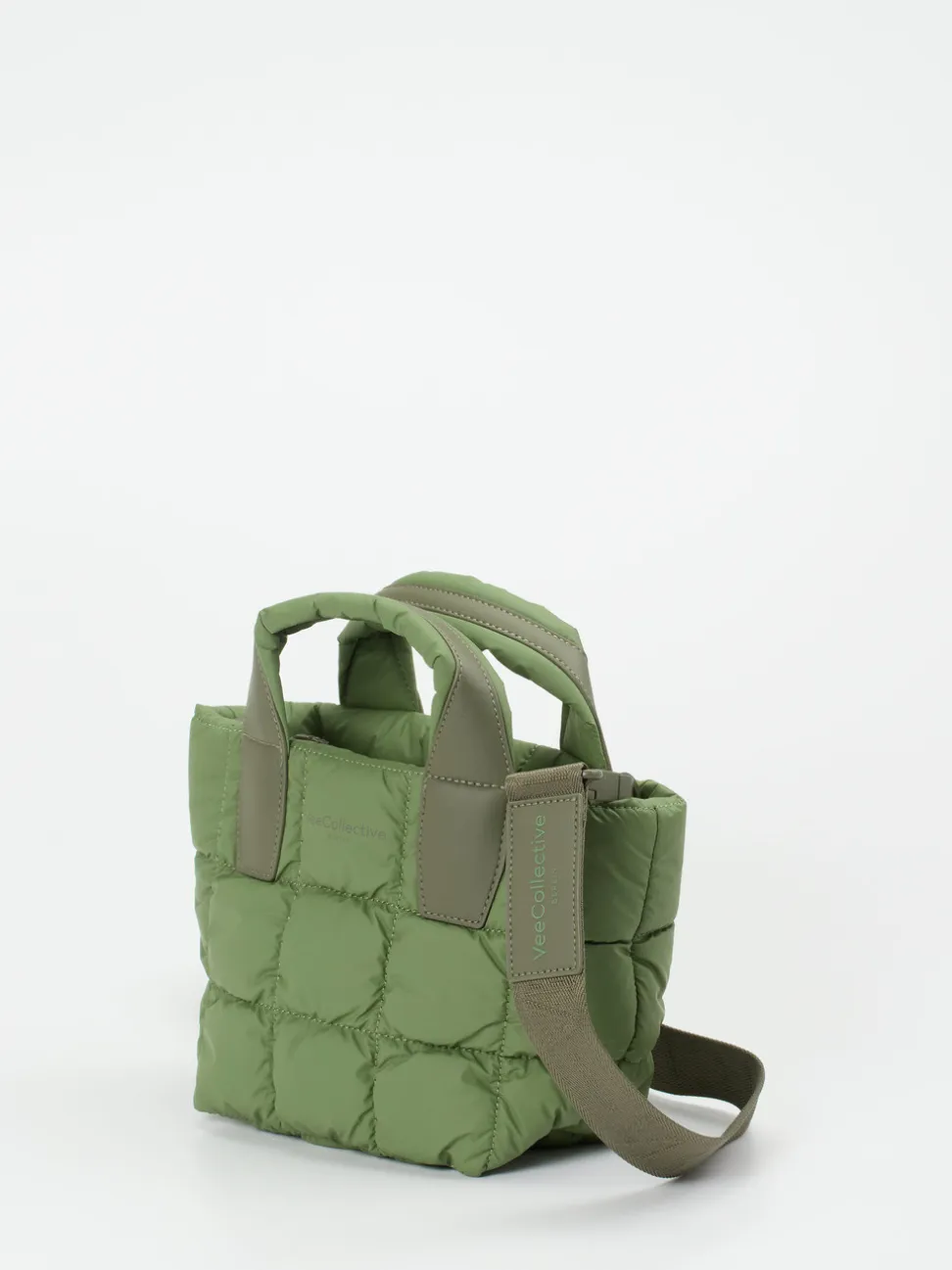VeeCollective Berlin – Mini-Tote aus Ripstop-Nylon Olivgrün