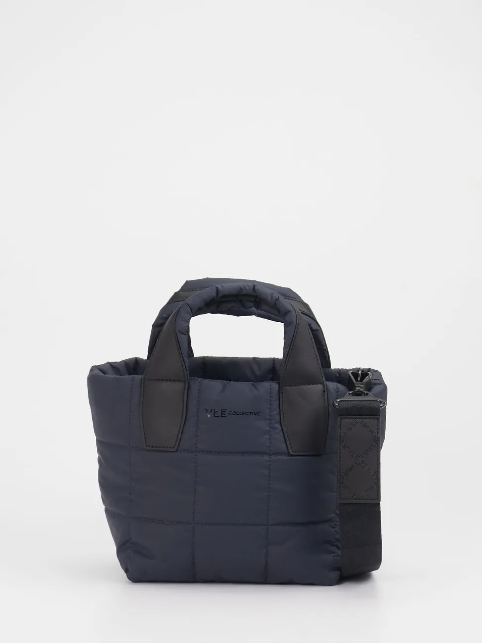 VeeCollective Berlin – Mini Tote Bag aus Nylon Dunkelblau