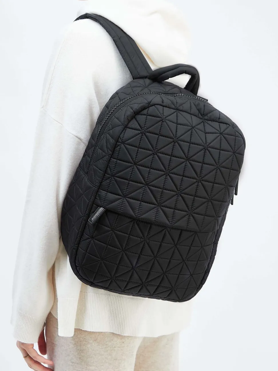 VeeCollective Berlin – Rucksack aus Ripstop-Nylon schwarz