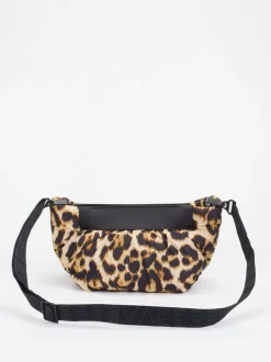 VeeCollective Berlin – Schultertasche aus Nylon im Leoprint