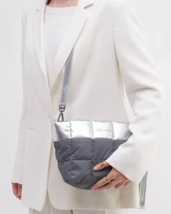 VeeCollective Berlin – Schultertasche aus Nylon in Anthrazit