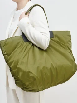 VeeCollective Berlin – Shopper aus Textil in Olivgrün