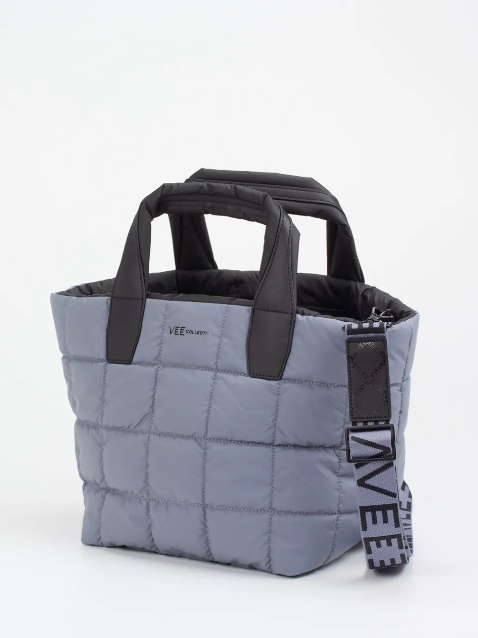 VeeCollective Berlin – Shopper aus Nylon in Taubenblau