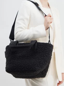 VeeCollective Berlin – Shopper Bag aus Textil schwarz