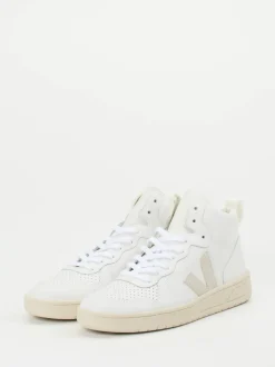 VEJA – High-Top Sneaker aus Leder in Weiß