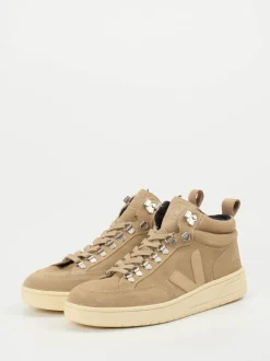 VEJA – Mid-Top-Sneaker aus Veloursleder beige