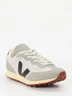 VEJA – Retro-Sneaker aus Textil und Veloursleder Offwhite