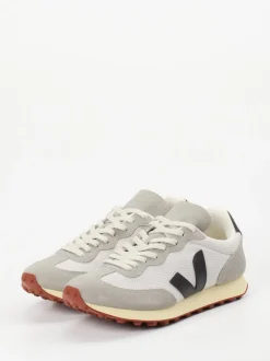 VEJA – Retro-Sneaker aus Textil und Veloursleder Offwhite