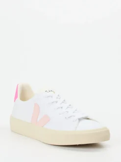 VEJA – Sneaker aus Canvas in Weiß mit Pastellakzent