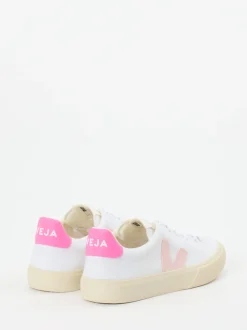 VEJA – Sneaker aus Canvas in Weiß mit Pastellakzent