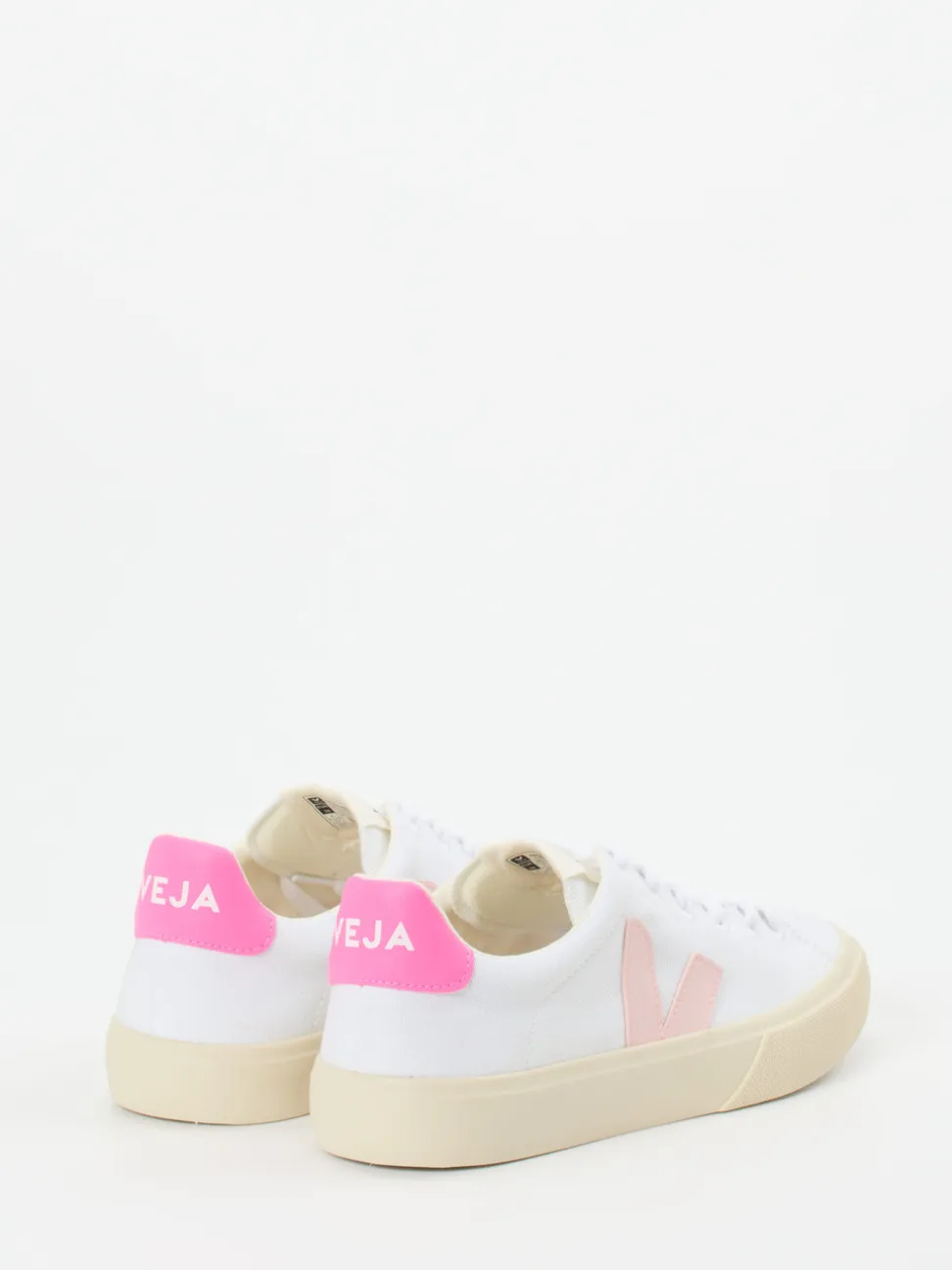 VEJA – Sneaker aus Canvas in Weiß mit Pastellakzent