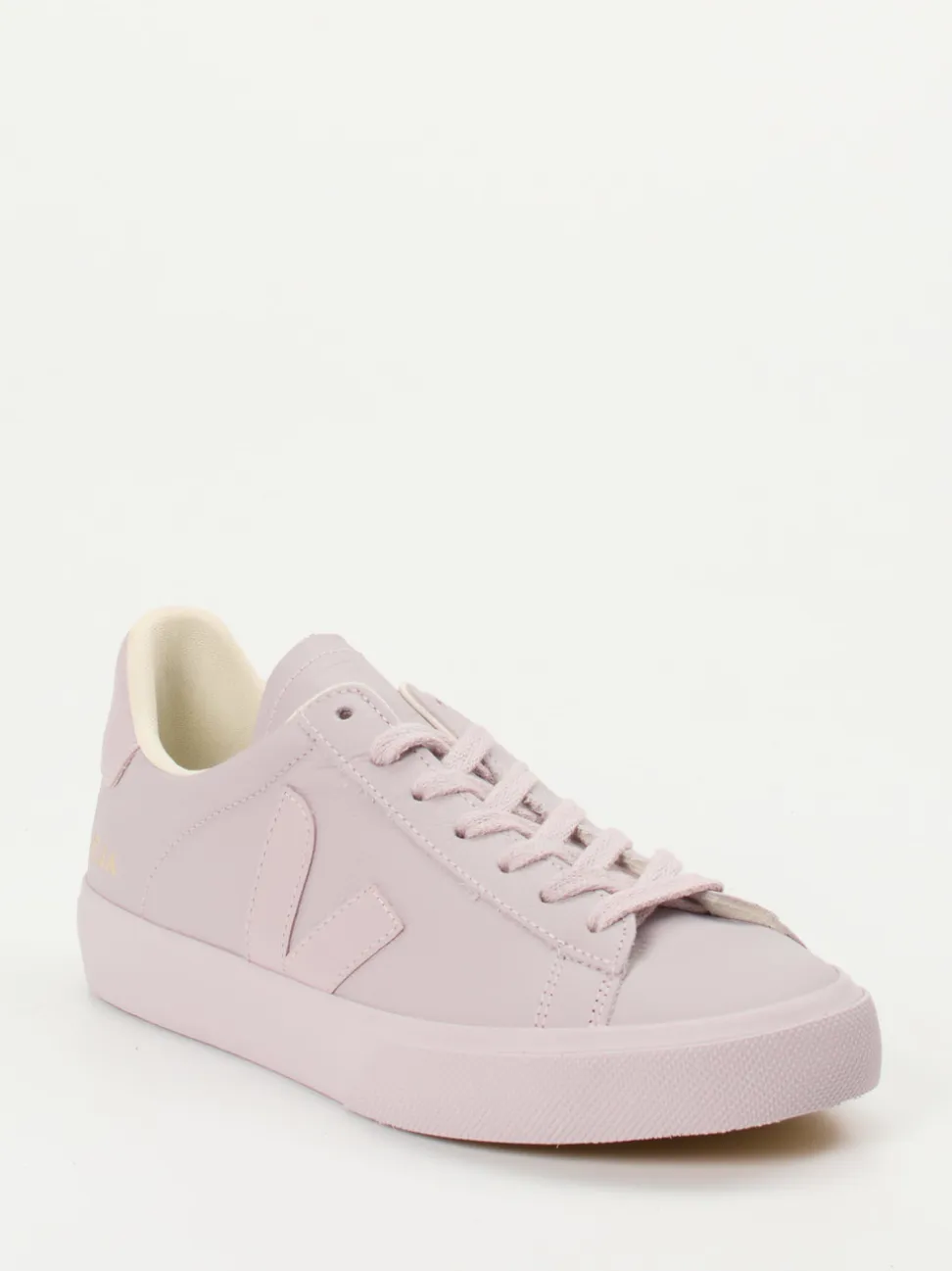 Veja – Sneaker aus Glattleder in Altrosa